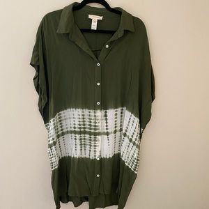 Green T-shirt Dress